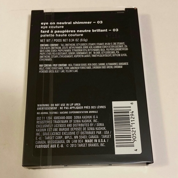 BNIB Sonia Kashuk Eye Couture Shimmer Eyeshadow - Picture 2 of 3